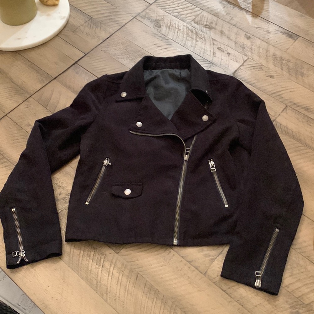 Faux suede Moto jacket size xsmall
